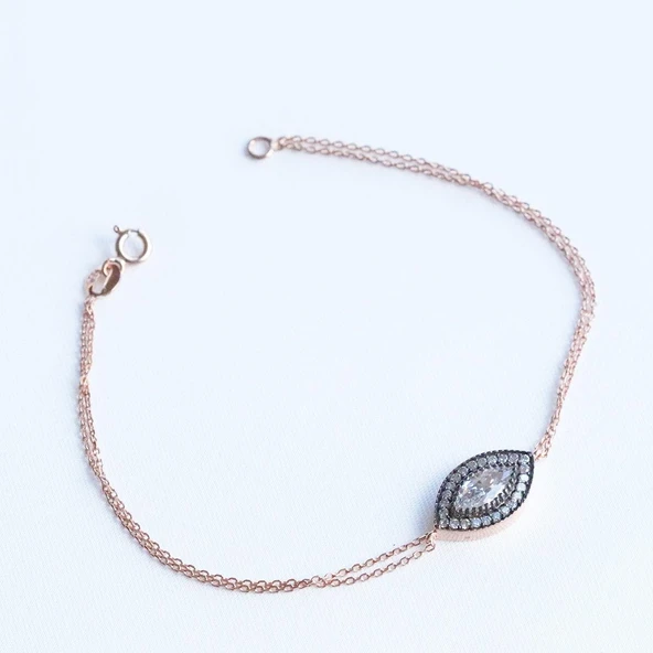 Mekik Taşlı Gümüş Bileklik - Resim 7