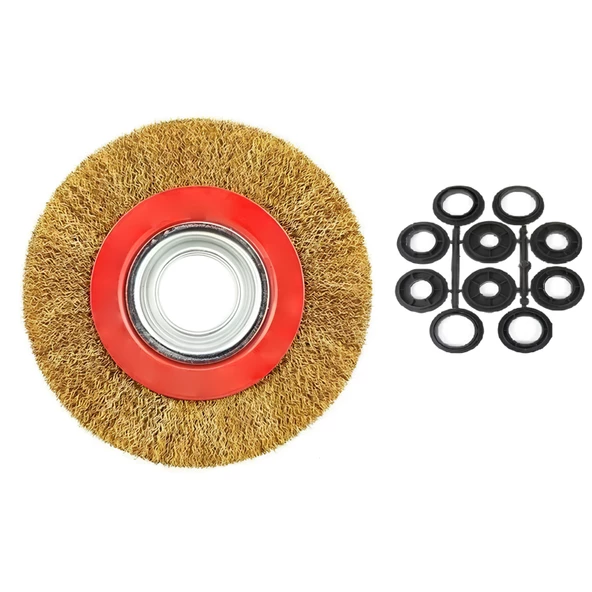 Saçaklı Çanak Fırça 175 mm Pas Kir Toz Temizleme Metal Temizlik Fırçası - Resim 3