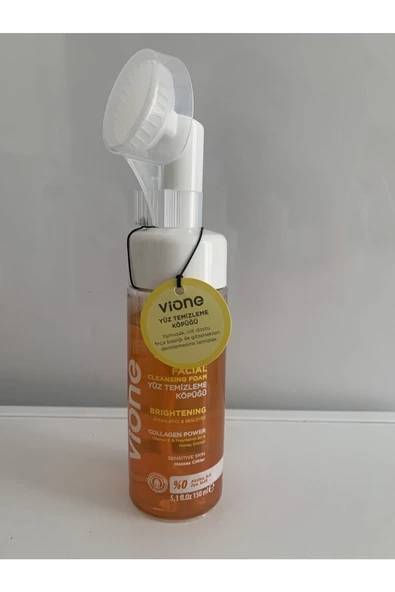 VİONE AYDINLATICI BESLEYİCİ ÖZEL FIRÇALI YÜZ TEMİZLEME KÖPÜĞÜ 150ML - 2