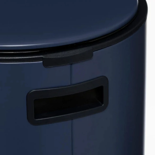 5five Simply Smart Delta Metal Pedallı 30 LT Çöp Kutusu Petrol Mavisi - 5