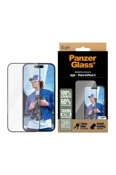 PanzerGlass iPhone 16 UWF Ekran Koruyucu - 3