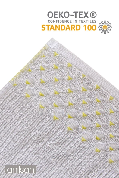 %100 Pamuk 4'lü Gri Havlu Seti - 2 Adet El Havlusu Ve 2 Adet Banyo Havlusu - 2