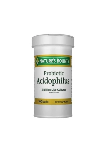 Nature's Bounty Probiotic Acidophilus With Pectin 100 Kapsül