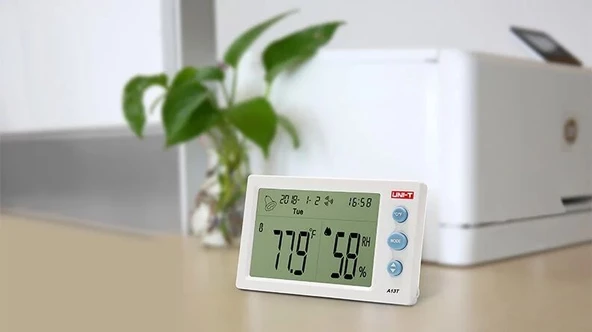 UNI-T A13T Dijital Saat Sıcaklık Nem Ölçer - 3