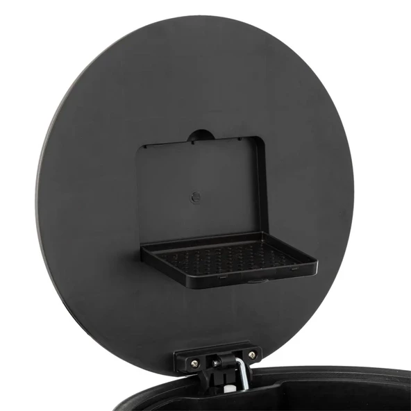 5five Simply Smart Delta Metal Pedallı 30 LT Çöp Kutusu Metalik Siyah - 3