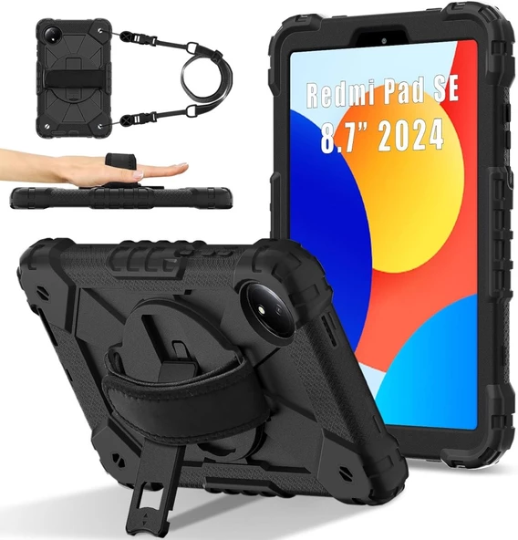 Xiaomi Redmi Pad SE 8.7inç Kılıf Defender Askılı Pars Case Fuji