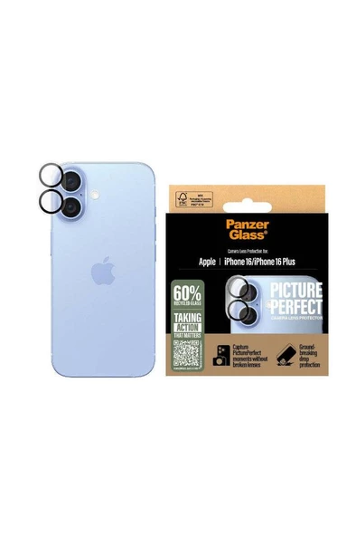 PanzerGlass iPhone 16/16 Plus Uyumlu PicturePerfect Kamera Koruyucu - 2