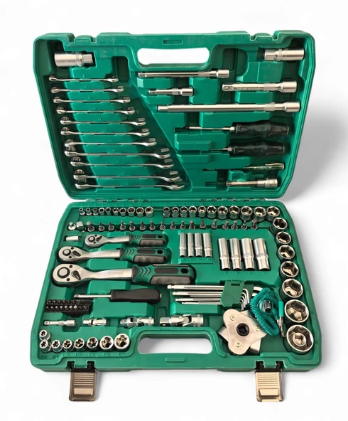 Rubikom 121 Parça Lokma Anahtar Takımı (1/2" ve 1/4" 72 Dişli)