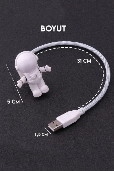 Astronot Klavye Aydınlatıcı Işık USB - 6