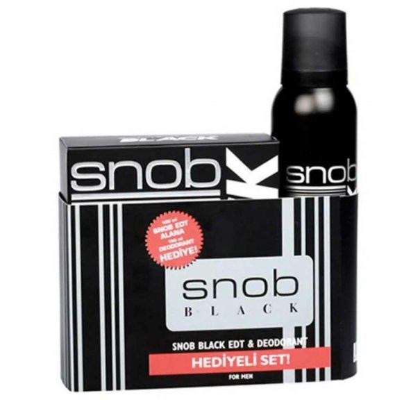 Snob Black Bay Parfüm Seti Edt 100 Ml+150 Ml Deodorant