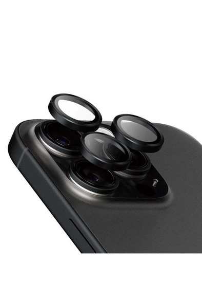 PanzerGlass iPhone 16 Pro/16 Uyumlu Pro Max Hoops Seramik Kamera Koruyucu - 4