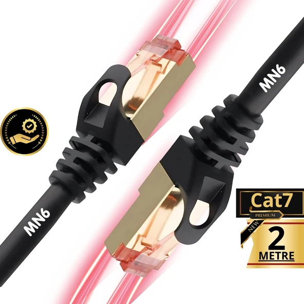 MN6 M109xf 2 Metre Cat7 Kablo/Cat7 Ethernet Kablosu/10gbps-600 Mhz-10000mbps%27e Kadar