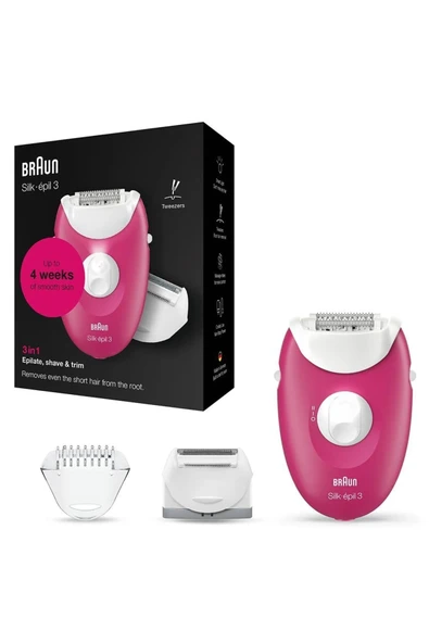 Braun Silk-epil 3 3276 Smartlight, 2'si 1 Arada Kablolu Epilatör