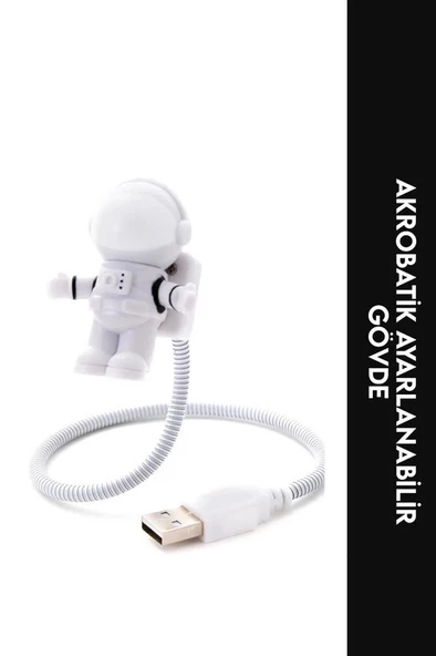 Astronot Klavye Aydınlatıcı Işık USB - 4