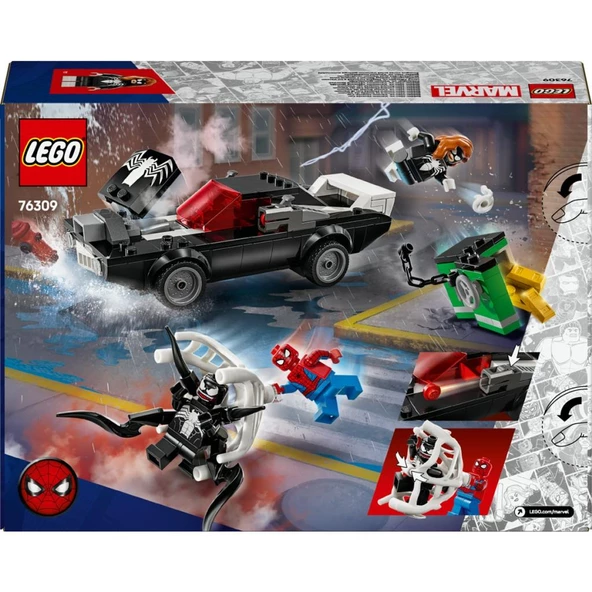 LEGO 76309 Marvel Örümcek Adam, Venom Arabasına Karşı 76309 - 4