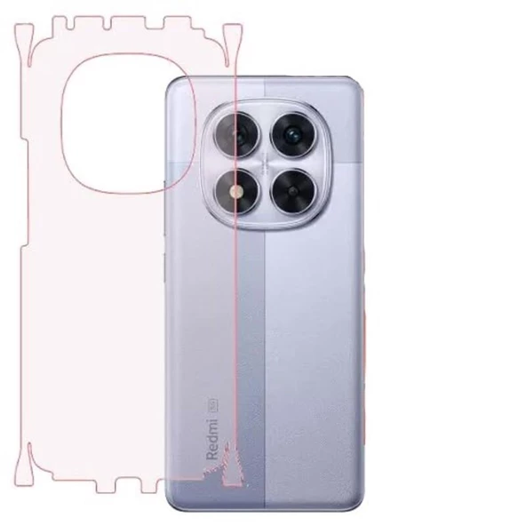 Redmi Note 14 Pro ile Uyumlu MAT TPU Arka Kaplama 360