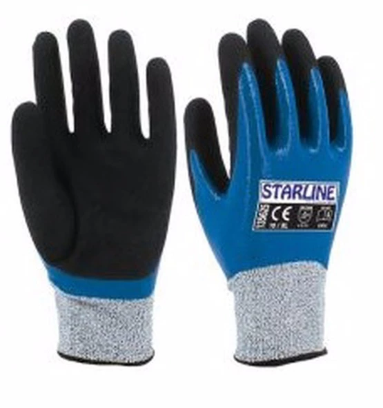 Kesilmez Eldiven E-135625 Nitril Köpük Starline 4x43c 9 Numara ürün görseli 1