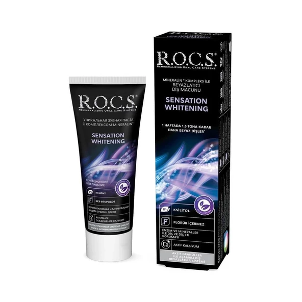 ROCS Sensation Whitening Beyazlatıcı Parlatıcı Diş Macunu 60ml