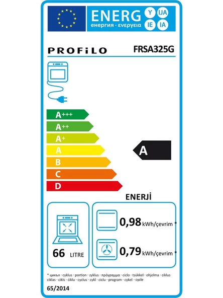 PROFİLO FRSA325G 66 Lt 6 Programlı Buhar Destekli Platin Gri Ankastre Fırın - 5