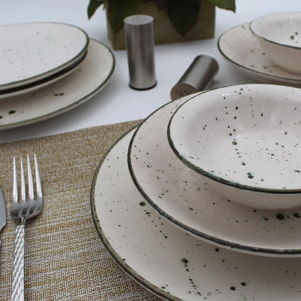 Arna 48 Parça 12 Kişilik Yemek Takımı - Çağla - 2