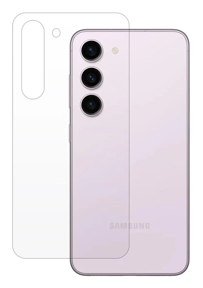 Samsung Galaxy S23 Uyumlu ŞEFFAF Arka Esnek Nano Koruyucu