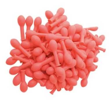 BALON DÜZ NEON FOSFORLU 5 İNC KIRMIZI 100 ADET - Resim 2