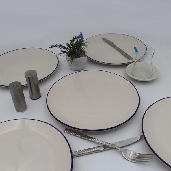 Royal 25 Cm Seramik Servis Tabağı  6 Adet - 2