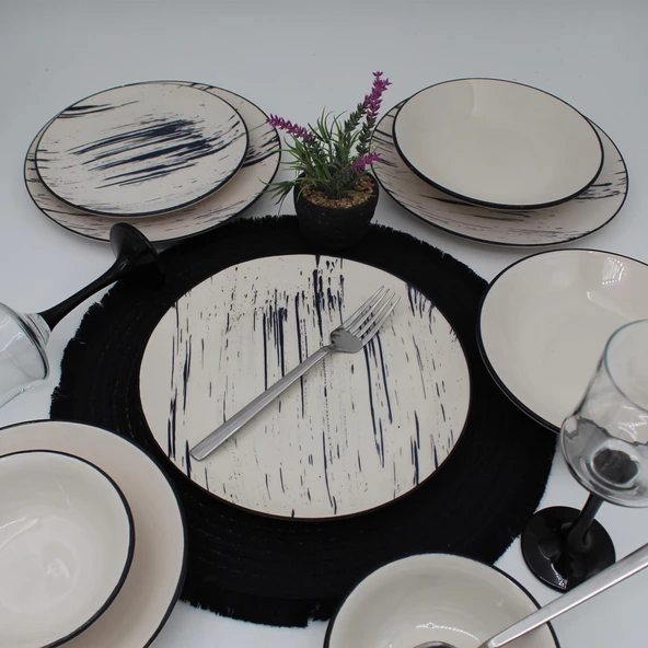 Anka 48 Parça 12 Kişilik Yemek Takımı-Desenli - 3