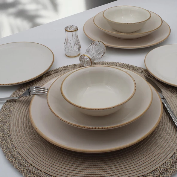 Arna 48 Parça 12 Kişilik Yemek Takımı - Cappuccino - 2