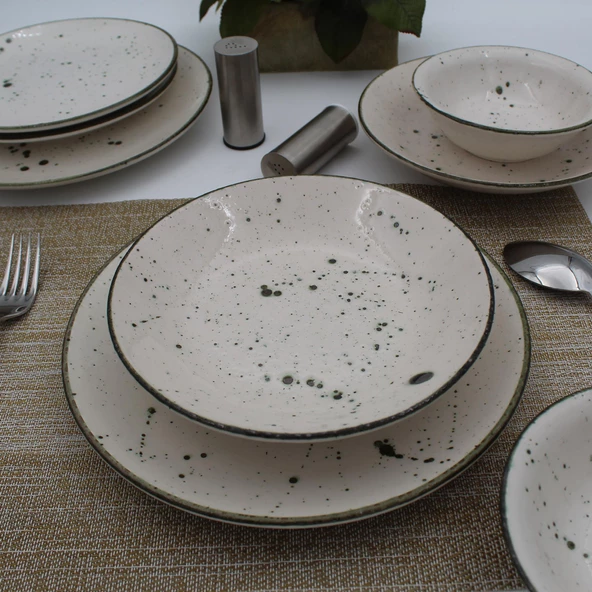 Arna 48 Parça 12 Kişilik Yemek Takımı - Çağla - 3