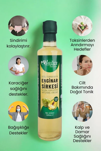 Doğal Enginar Sirkesi - Katkısız ve Sağlıklı Lezzet 500 ml - 2