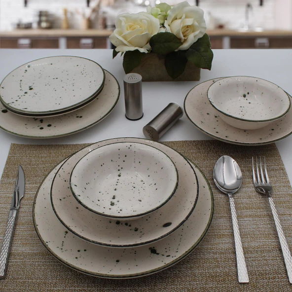 Arna 48 Parça 12 Kişilik Yemek Takımı - Çağla