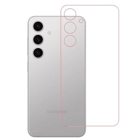Samsung Galaxy S24 Plus Uyumlu ŞEFFAF Arka Esnek Nano Koruyucu - 1