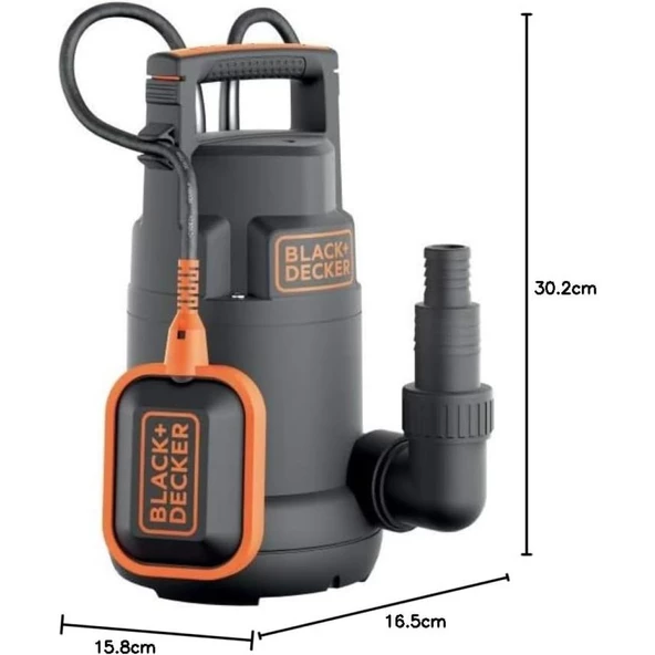 Black & Decker BXUP250PCE Temiz Su Dalgıç Pompa 250W - Resim 4