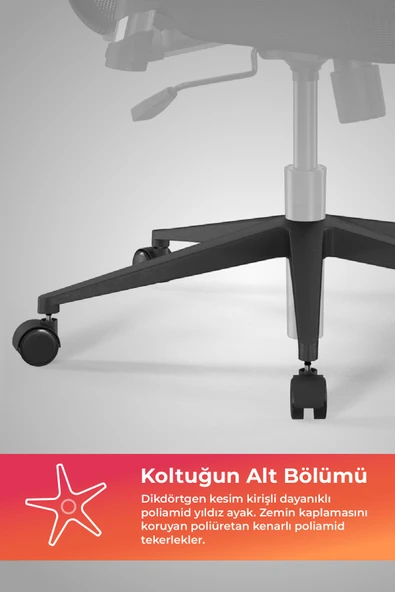 Ergolife Sit 8 Ofis Koltuğu | Ayarlanabilir Kolçaklı, Fileli, Yüksek Arkalıklı, Bilgisayar Sandalyesi -DA.D.1.243 - 7