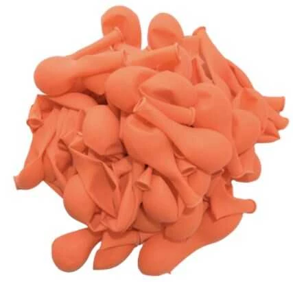 BALON DÜZ NEON FOSFORLU 12 İNC TURUNCU 100 ADET - Resim 2