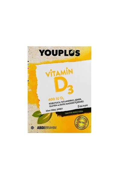 Youplus Vitamin D3 400IU Oral Sprey 20 ml