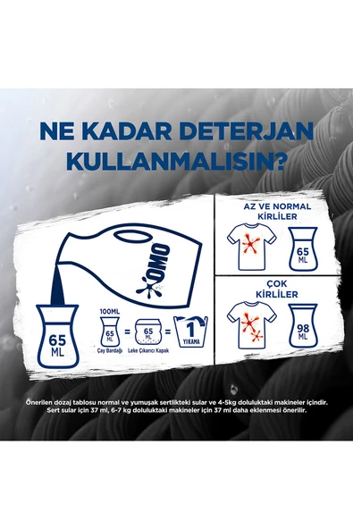 Omo Sıvı Deterjan Siyahlar 26 Yıkama 1690 Ml - 6