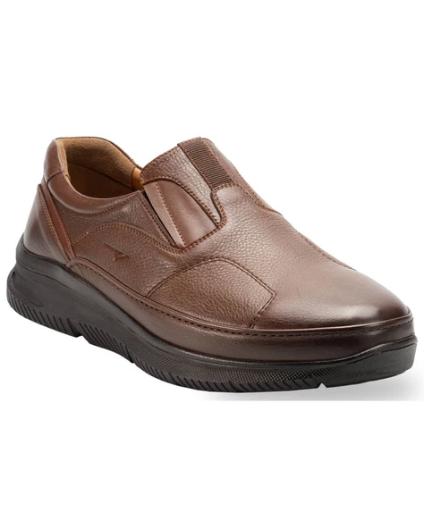 Forelli For-Halluks-G 46109 Erkek Kahve (40-45) Deri Comfort Ayakkabı - 2