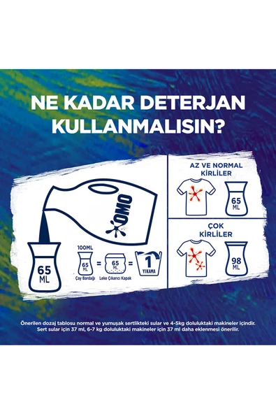 Omo Sıvı Deterjan Active Beyazlar Ve Renkliler 26 Yıkama 1690 ML - 4