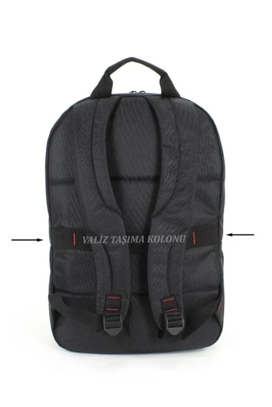 Case Club Büyük 17 Inç Sünger Destekli Laptop Bölmeli Sırt Çantası - 5