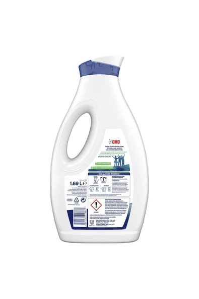 Omo Sıvı Deterjan Active Beyazlar Ve Renkliler 26 Yıkama 1690 ML - 7