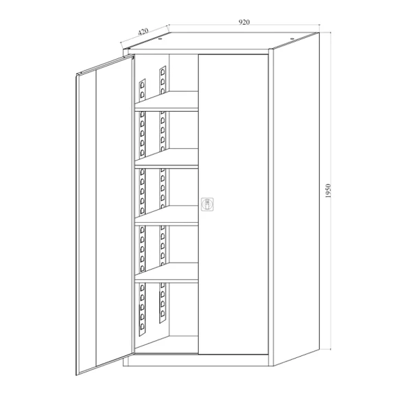 Çelik Dosya Dolabı Metal Dolap Ofis Dolapları Arşiv , Garaj , Bahçe , Kiler , Balkon - 5