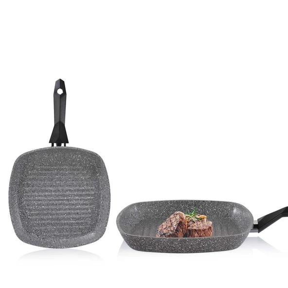 Schafer Cory Yanmaz Yapışmaz Grill Tava 28 CM - 3