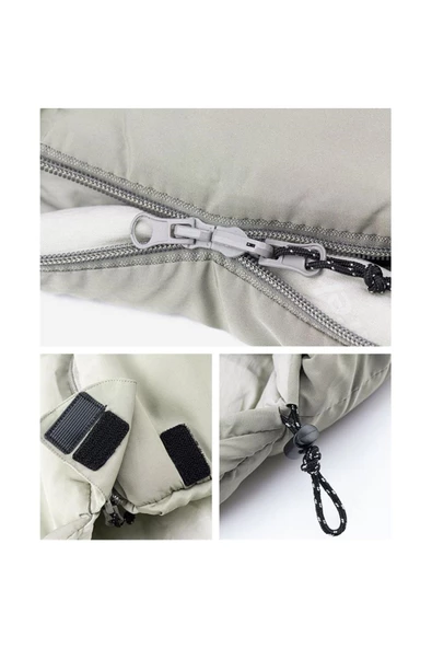 Naturehike M180s Pongee Pamuklu Uyku Tulumu -8°c Yeşil - 4