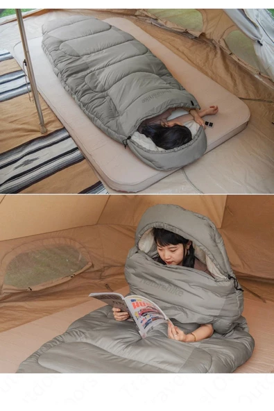 Naturehike Ps200 Oval Ultralight Uyku Tulumu -4°c ( Cloudy Grey ) - 6