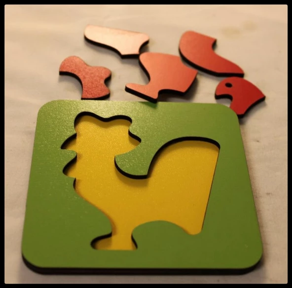 Ahşap Montesorri Puzzle - 3