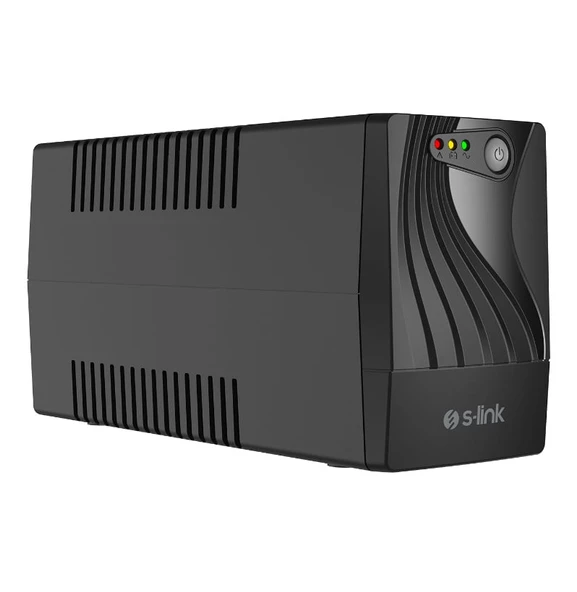 S-link MIGHT U100 1000VA 12V7Ah-2 600W Siyah Line-Interactive Kesintisiz UPS Güç Kaynağı