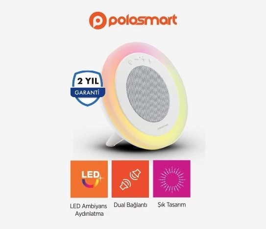 Polosmart FS87 Bluetooth Hoparlör Led Ambiyans Aydınlatma - 3