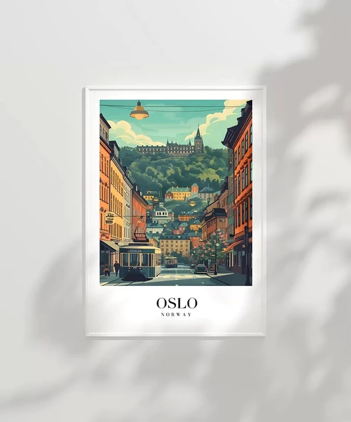 Çerçevesiz Poster Oslo Kuzey'in Sakin Ritmi